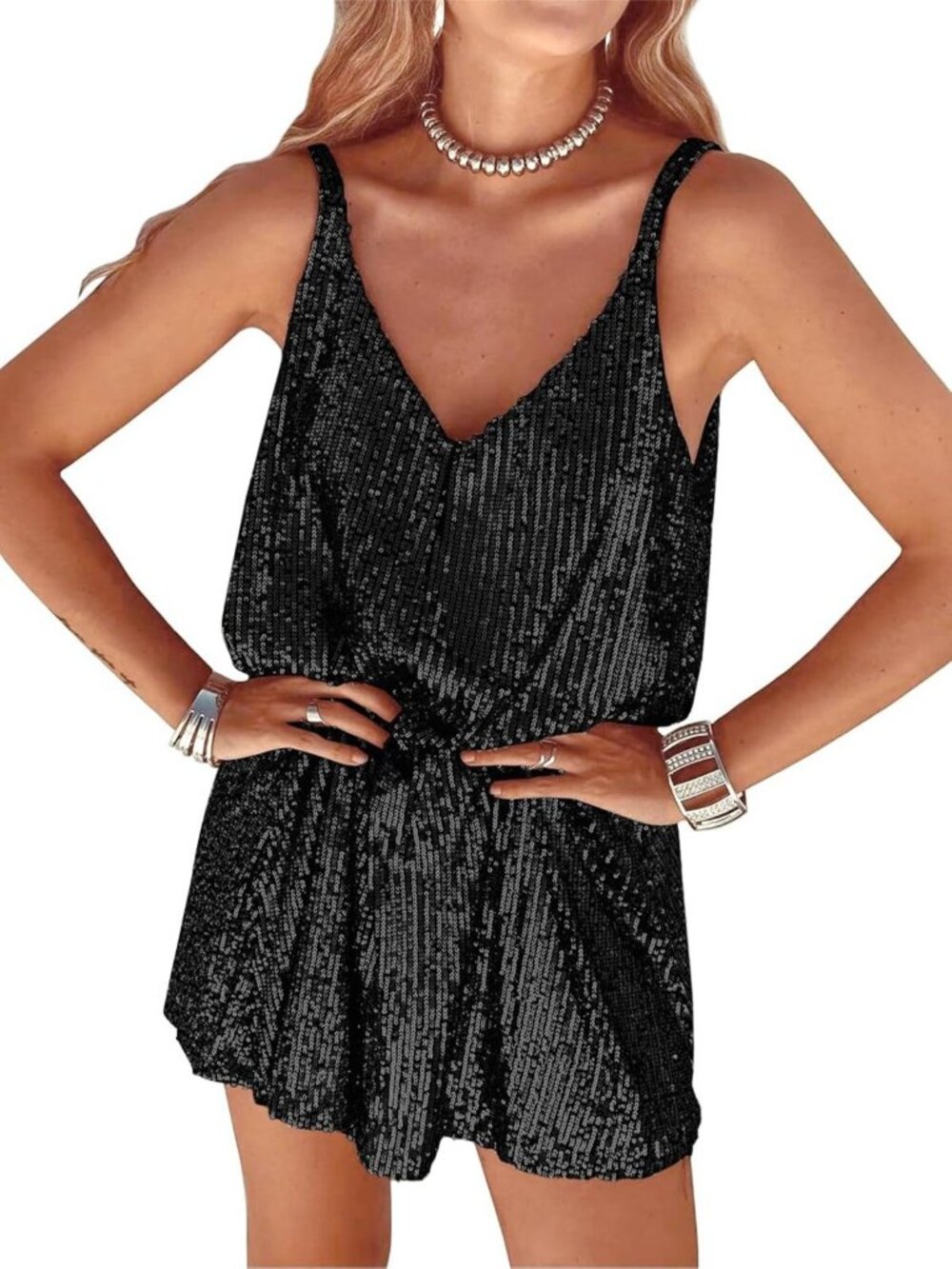 Sparkly Mini Sequin Dress for Women | Sexy Party Dress | Night Out Fashion